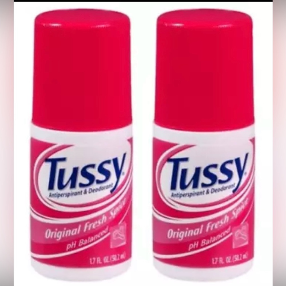 Tussy Deodorant Roll On Original Scent set of 2- 1.7oz each. Sealed